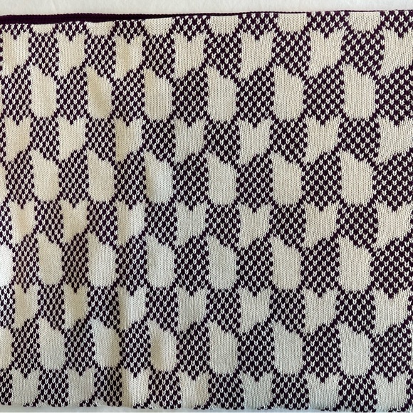 NIB #1 Anthropologie “Sold Out” Violette Cotton Knit Throw - Picture 10 of 15